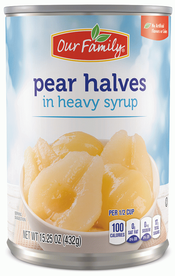 Our Family  pear halves in heavy syrup Full-Size Picture